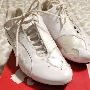 White puma future cat with diamonds